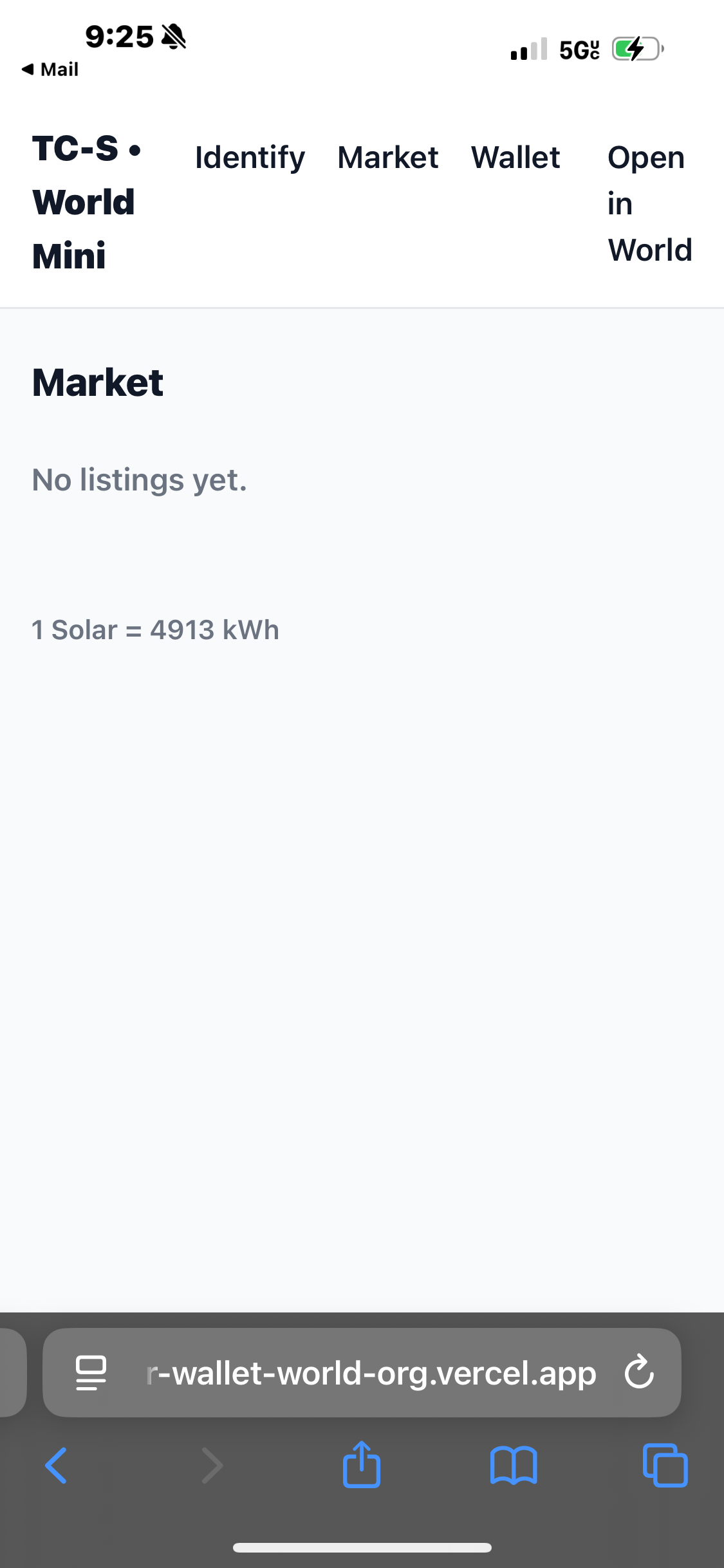 Market Section - No Listings Yet